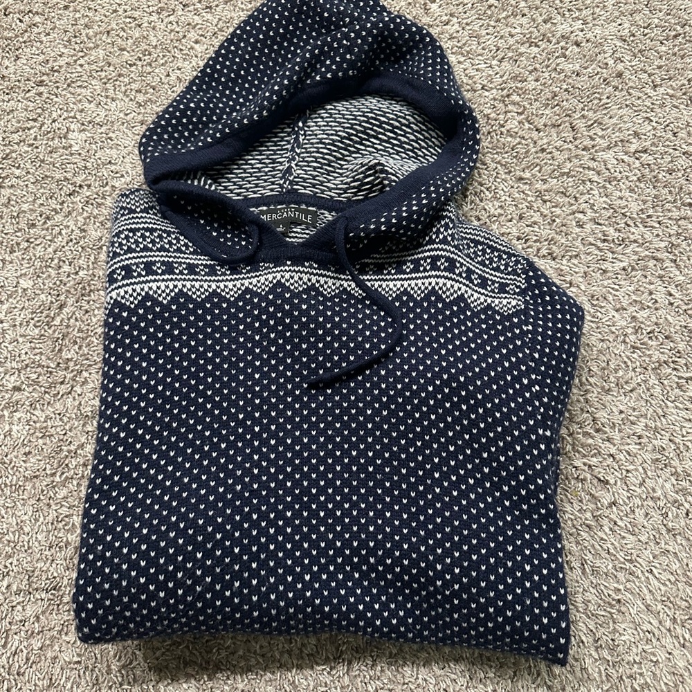 J. Crew wool hoodie. Size large